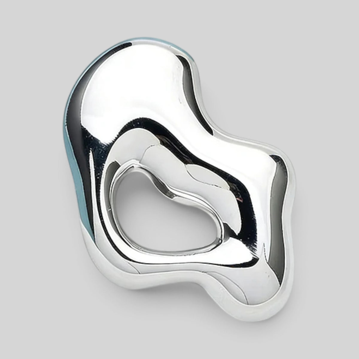 The Circular Wave Stainless Steel Brooch