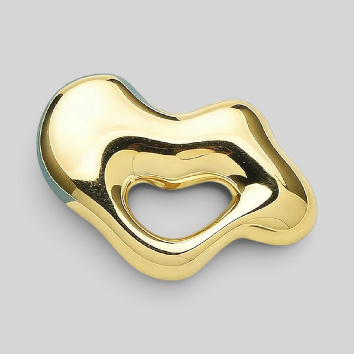 The Circular Wave Stainless Steel Brooch